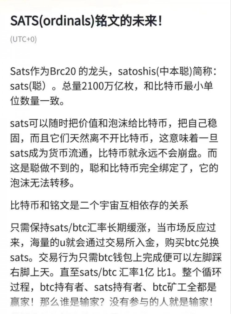 SATS: 铭文社区的成功之路