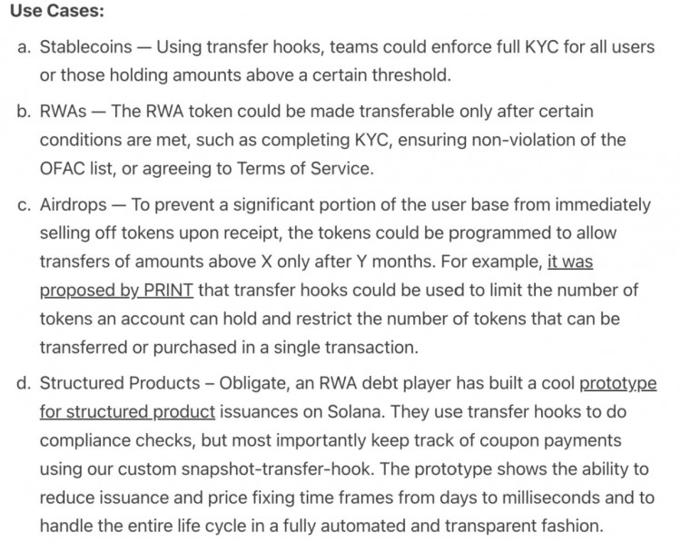 详细说明Solana的新功能「Token Extension」：帮助下一个杀手级应用？