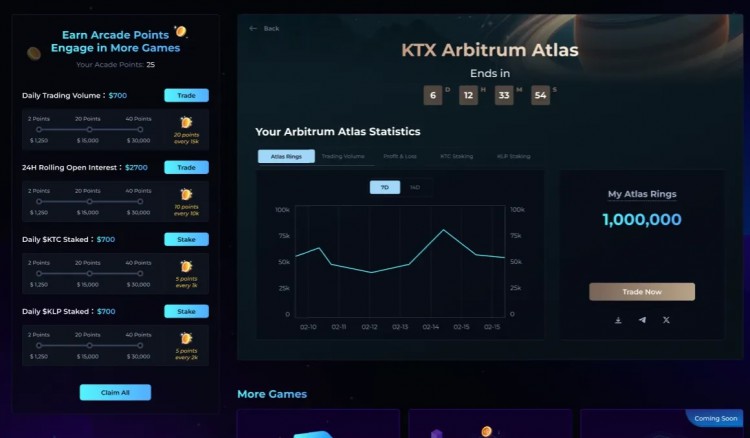 KTX宣布开启“KTX”Arbitrum Atlas"空投50万个KTC代币计划