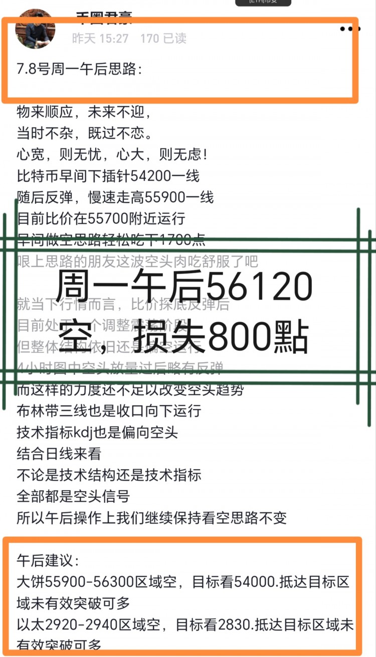 [币圈君豪]今日行情波动不定，多空来回洗盘，盈亏交错，抓住时机扭转局面